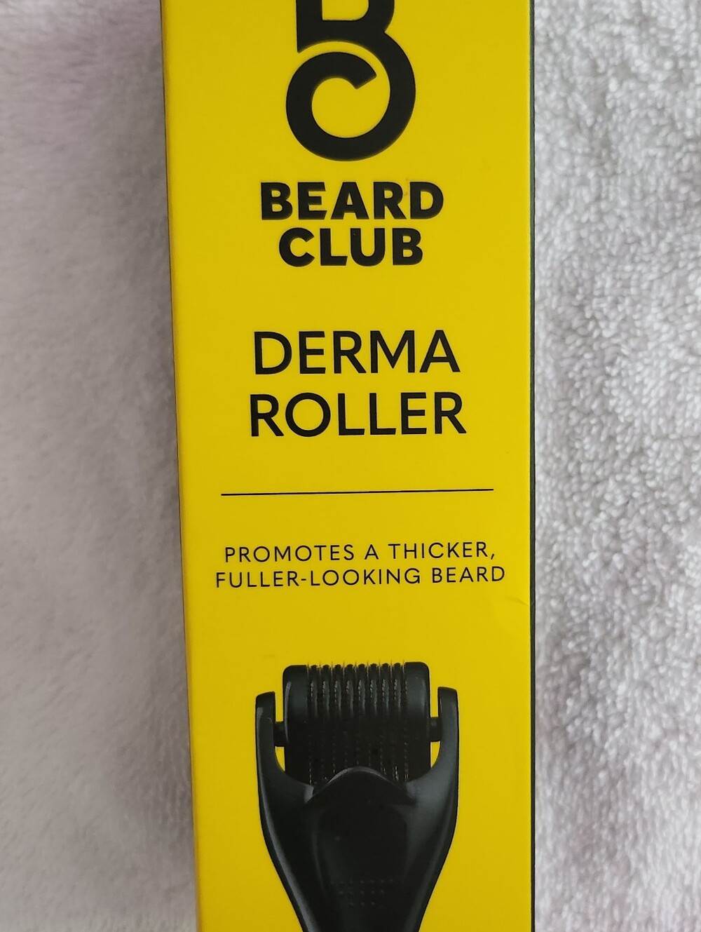 Derma Roller for Thicker-Looking Beard - Yellow Packaging, Black Roller